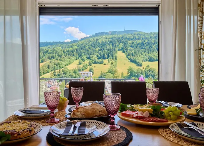 Elegance Szczyrk Apartament Z Widokiem Na Skrzyczne I Kominkiem